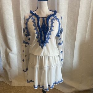 Karina Grimaldi Embroidered Dress